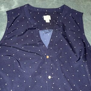 A New Day Sleeveless polka dot top